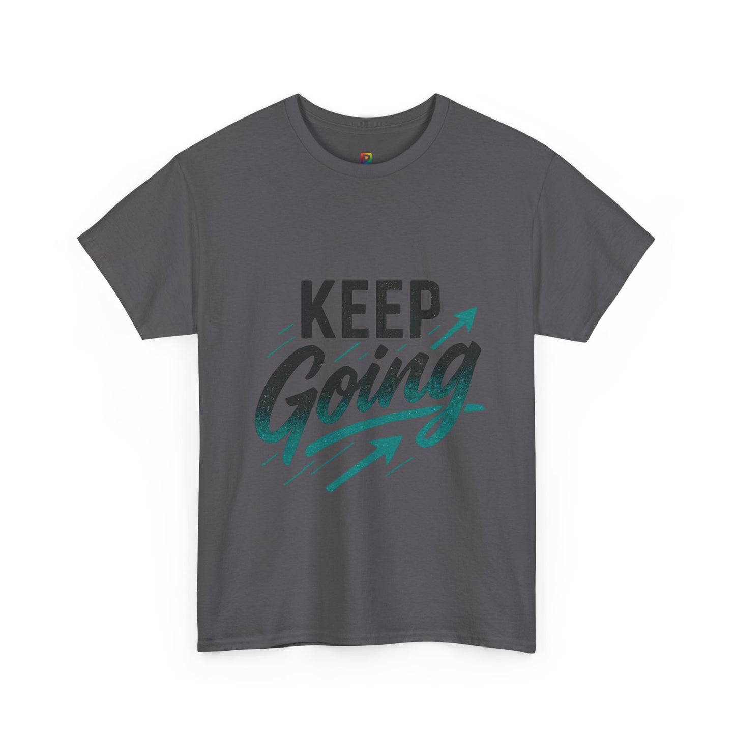 Motivational Unisex Heavy Cotton Tee - Keep Going, Inspirational Shirt, Gift for Friends, Positive Affirmation Apparel, Casual Wear